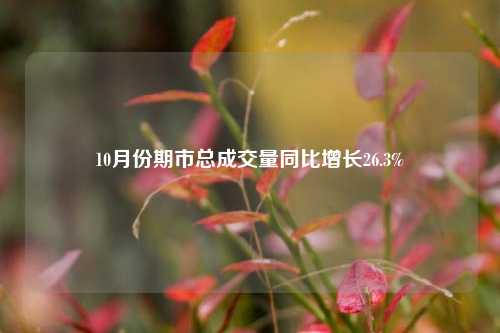 10月份期市总成交量同比增长26.3%