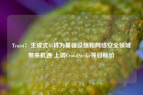 Truist：生成式AI将为基础设施和网络安全领域带来机遇 上调CrowdStrike等目标价